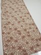 Photo2: 3F03z70  Japanese Kimono Silk  FABRIC Maple Brown 59.1x14.2 (2)