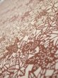 Photo4: 3F05z70  Japanese Kimono Silk  FABRIC Maple Brown 58.3x14.2 (4)