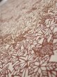 Photo4: 3F07z40  Japanese Kimono Silk  FABRIC Maple Brown 53.9x6.9 (4)