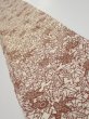 Photo1: 3F08z40  Japanese Kimono Silk  FABRIC Maple Brown 53.5x6.9 (1)