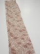 Photo3: 3F08z40  Japanese Kimono Silk  FABRIC Maple Brown 53.5x6.9 (3)