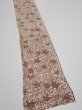 Photo2: 3F09z50  Japanese Kimono Silk  FABRIC Maple Brown 74.4x6.9 (2)