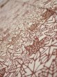 Photo4: 3F09z50  Japanese Kimono Silk  FABRIC Maple Brown 74.4x6.9 (4)
