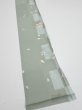 Photo2: 3F07z40  Japanese Kimono Silk  FABRIC Sakura Dull light green 58.3x6.3 (2)