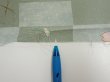 Photo7: 3F08z40  Japanese Kimono Silk  FABRIC Sakura Dull light green 57.9x6.3 (7)