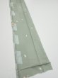 Photo2: 3F09z60  Japanese Kimono Silk  FABRIC Sakura Dull light green 79.5x7.5 (2)