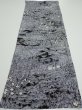 Photo5: 3E01z60  Japanese Kimono Silk  FABRIC Garden Black 41.3x14.2 (5)