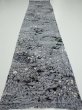 Photo5: 3E04z90  Japanese Kimono Silk  FABRIC Garden Black 64.6x14.2 (5)