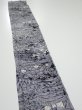 Photo3: 3E06z50  Japanese Kimono Silk  FABRIC Garden Black 58.3x7.5 (3)