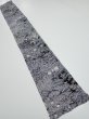 Photo5: 3E07z50  Japanese Kimono Silk  FABRIC Garden Black 56.7x7.5 (5)