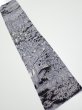 Photo1: 3E09z30  Japanese Kimono Silk  FABRIC Garden Black 35.0x6.7 (1)