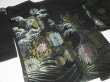 Photo3: 6GHB4z14  Japanese Kimono Silk BLACK HAORI 25pcs FREE SHIPPING (3)