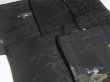 Photo8: 6GHB4z14  Japanese Kimono Silk BLACK HAORI 25pcs FREE SHIPPING (8)
