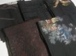 Photo2: 6GHB5z14  Japanese Kimono Silk BLACK HAORI 25pcs FREE SHIPPING (2)