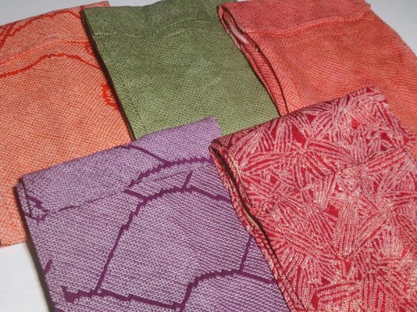Photo5: 6SHG2z12  Japanese Kimono Silk SHIBORI HAORI 20pcs FREE SHIPPING (5)