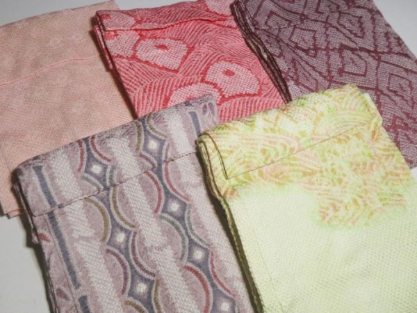 Photo2: 6SHG3z12  Japanese Kimono Silk SHIBORI HAORI 20pcs FREE SHIPPING (2)