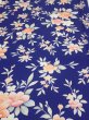 Photo1: 3E01z60  Japanese Kimono Silk  FABRIC Flower  45.7x14.4 (1)