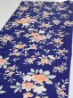 Photo3: 3E01z60  Japanese Kimono Silk  FABRIC Flower  45.7x14.4 (3)