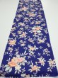 Photo5: 3E01z60  Japanese Kimono Silk  FABRIC Flower  45.7x14.4 (5)