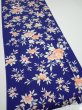 Photo2: 3E03z90  Japanese Kimono Silk  FABRIC Flower  65.4x14.4 (2)