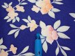 Photo6: 3E03z90  Japanese Kimono Silk  FABRIC Flower  65.4x14.4 (6)