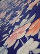 Photo4: 3E06z90  Japanese Kimono Silk  FABRIC Flower  65.7x14.4 (4)