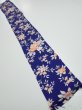 Photo5: 3E08z40  Japanese Kimono Silk  FABRIC Flower  58.7x7.1 (5)