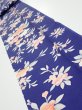 Photo1: 3E09z50  Japanese Kimono Silk  FABRIC Flower  81.5x7.1 (1)
