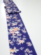 Photo2: 3E09z50  Japanese Kimono Silk  FABRIC Flower  81.5x7.1 (2)