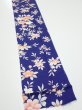 Photo3: 3E09z50  Japanese Kimono Silk  FABRIC Flower  81.5x7.1 (3)