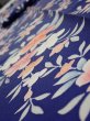 Photo4: 3E09z50  Japanese Kimono Silk  FABRIC Flower  81.5x7.1 (4)