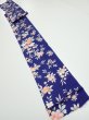 Photo5: 3E09z50  Japanese Kimono Silk  FABRIC Flower  81.5x7.1 (5)