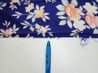 Photo6: 3E09z50  Japanese Kimono Silk  FABRIC Flower  81.5x7.1 (6)