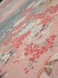 Photo4: 3E06z90  Japanese Kimono Silk  FABRIC Flowers Pink 66.5x14.6 (4)