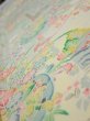 Photo5: 3E08z40  Japanese Kimono Silk  FABRIC Flower cart Light yellow 60.6x7.3 (5)