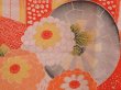 Photo4: 6622T01z450 Antique Japanese Kimono Silk JUBAN Royal cart Tomato red (4)