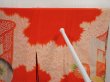Photo7: 6622T01z450 Antique Japanese Kimono Silk JUBAN Royal cart Tomato red (7)