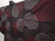 Photo2: 6622T03z440 Vintage Japanese Kimono Silk MEISEN HAORI  Black (2)