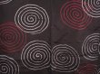 Photo3: 6622T03z440 Vintage Japanese Kimono Silk MEISEN HAORI  Black (3)