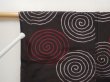 Photo5: 6622T03z440 Vintage Japanese Kimono Silk MEISEN HAORI  Black (5)