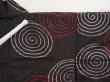 Photo6: 6622T03z440 Vintage Japanese Kimono Silk MEISEN HAORI  Black (6)