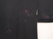 Photo3: 6622T06z540 Vintage Japanese Kimono Silk HAORI Grape Black (3)