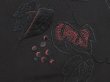 Photo4: 6622T06z540 Vintage Japanese Kimono Silk HAORI Grape Black (4)