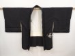 Photo5: 6622T08z530 Vintage Japanese Kimono Silk HAORI Flower Black (5)