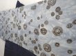 Photo2: 6622T09z530 Vintage Japanese Kimono Silk Men's HAORI Old coins Blue-Gray (2)