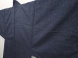 Photo5: 6622T09z530 Vintage Japanese Kimono Silk Men's HAORI Old coins Blue-Gray (5)