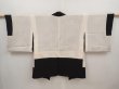 Photo6: 6622T11z510 Vintage Japanese Kimono Silk HAORI Trees Black (6)