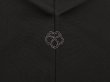 Photo5: 6622T12z590 Vintage Japanese Kimono Silk HAORI Trees Black (5)