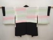 Photo7: 6622T12z590 Vintage Japanese Kimono Silk HAORI Trees Black (7)
