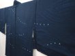 Photo2: 6626T01z560 Vintage Japanese Kimono Silk HAORI  Dark navy (2)